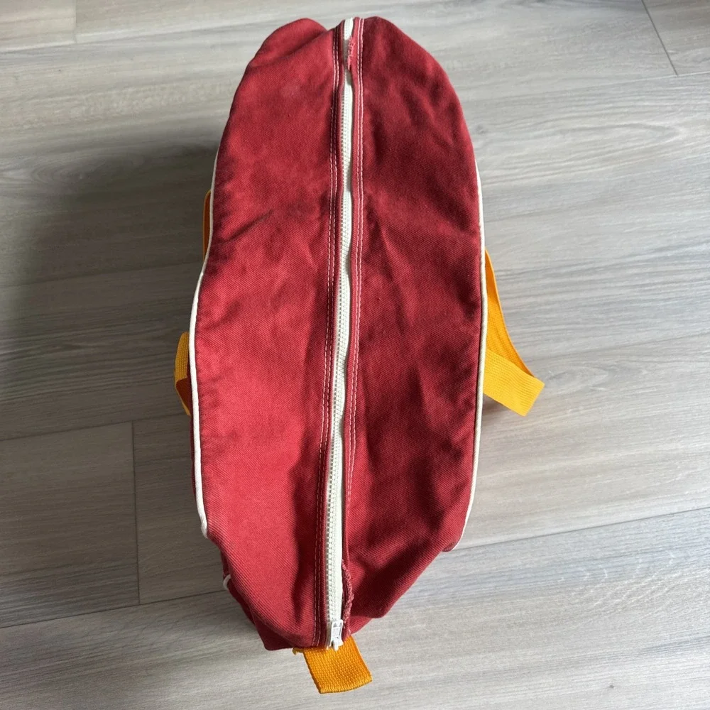 Vintage Man-O-War Cay Norman Albury Sail Makers Tote/Duffle Bag Red/Yellow